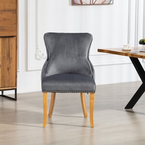 Orvino Velvet Fabric Dining Chairs - Set of 2