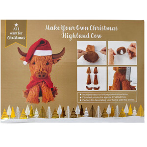 Make Your Own Christmas Highland Cow Kit