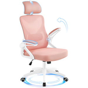 Pink / 11.4kg Yaheetech Ergonomic High Back Office Chair shot 10859369