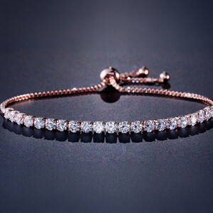 Geometric Round Zircon Bracelet