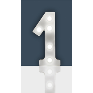 3D LED Number Signs - 1