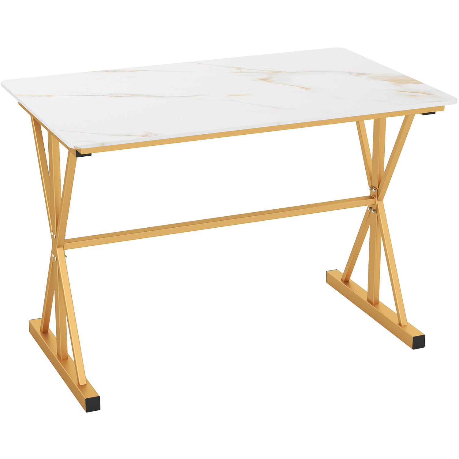 Sintered Stone Dining Table - Gold