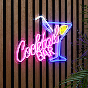 Cocktail Bar Outdoor Neon Light