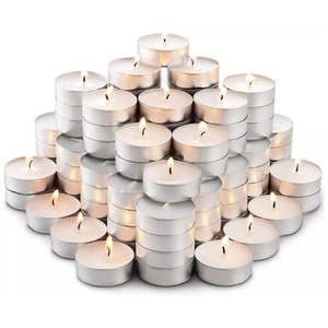 100pc Tea Lights Candles Long Burn Unscented