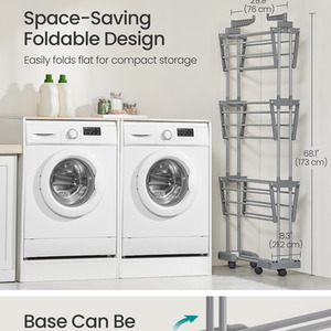 Large 4-Tier Clothes Drying Rack