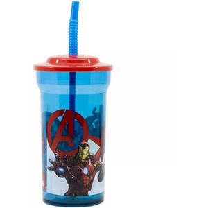 Avengers Rolling  Tumbler 460ML Expandable Straw