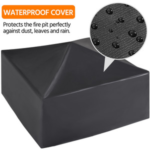 Copper Yaheetech Square Metal Fire Pit for Outdoors  shot 11671899