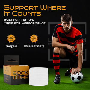 Locked In Sock Wrap 3 Pack Sports Cohesive Tape for Grip Socks Shinpads