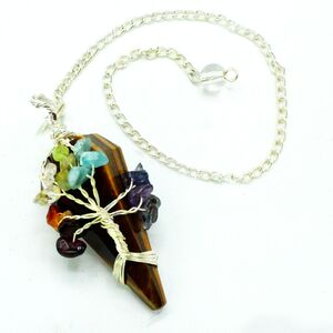 Magic Pendulum Seven Chakra Tigereye