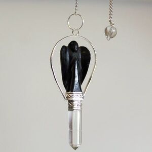 Angel Pendulum with Ring Agate