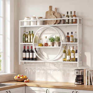 5-Tier Wall Mounted Wine Rack