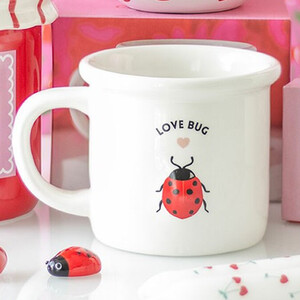 Love Bug Mug with 3D Ladybird