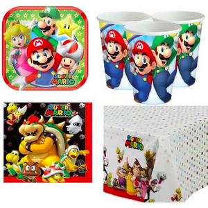 Super Mario Disposable Party Tableware 8pk