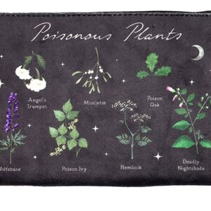 Poisonous Plants Makeup Bag Stylish Organizer for Cosmetics Toiletries