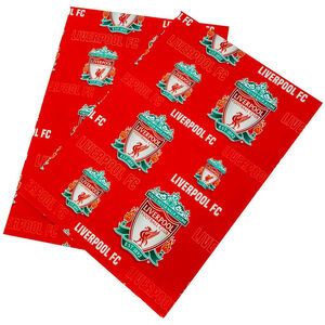 Liverpool FC Text Gift Wrap Sheets (Pack of 2)