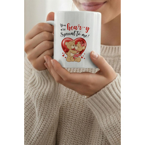 Cute Bear Valentines Ceramic Mug Sweet Love Gift