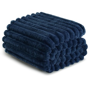 Ribbed Jacquard Fleece Blanket 150x200cm
