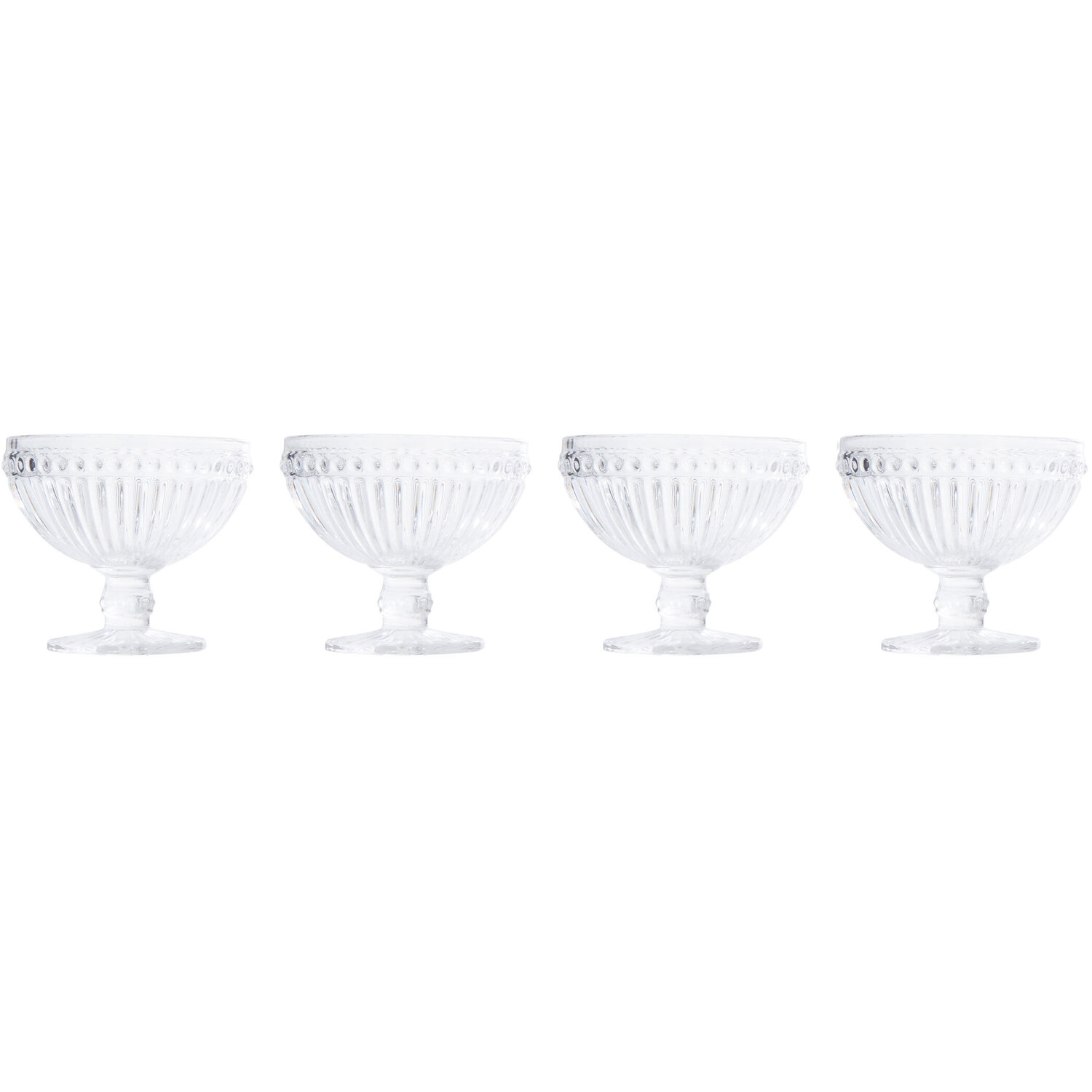 Auclair Set Of Four Ice Cream Bowls - Clear