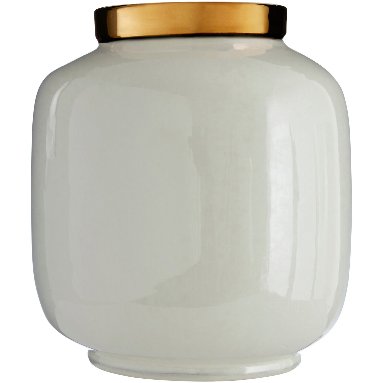 Bexley Blue Large Bottle Neck Recycled Glass Vase - Glaze 10%,Porcelain 90%