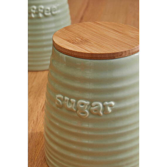 Winnie Green Dolomite Sugar Canister
