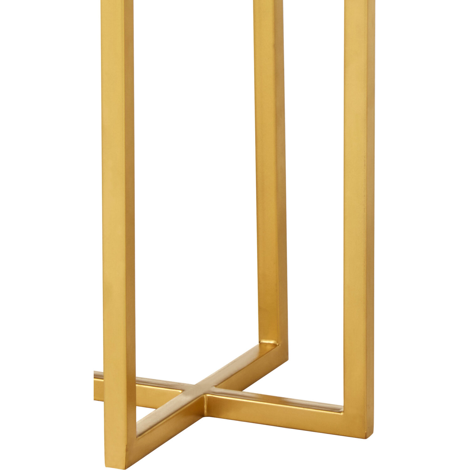 Templar Small Marble And Iron Side Table - Gold