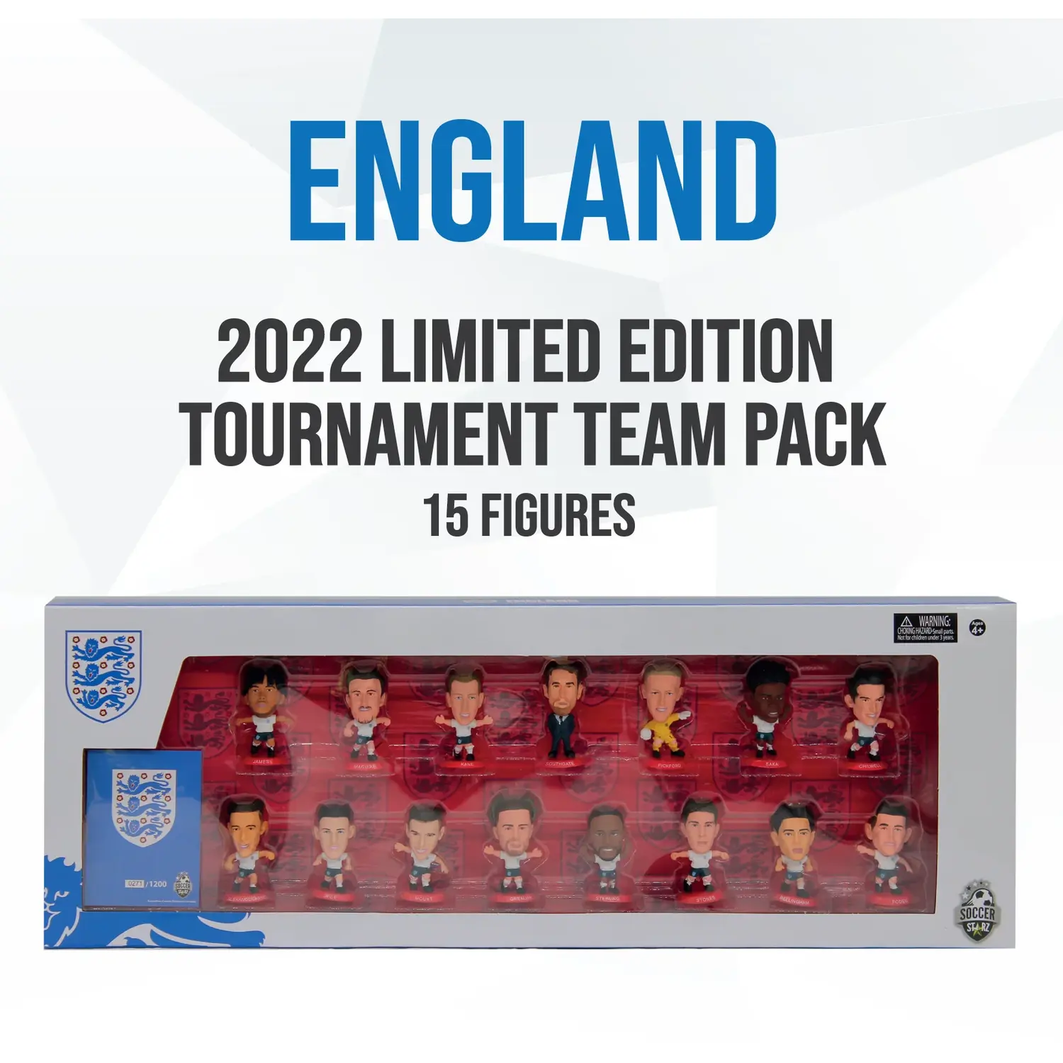 SoccerStarz England 15 Figure Team Pack (2022 Version) - White