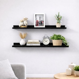 Wide Photo Shelf Wall Mounted