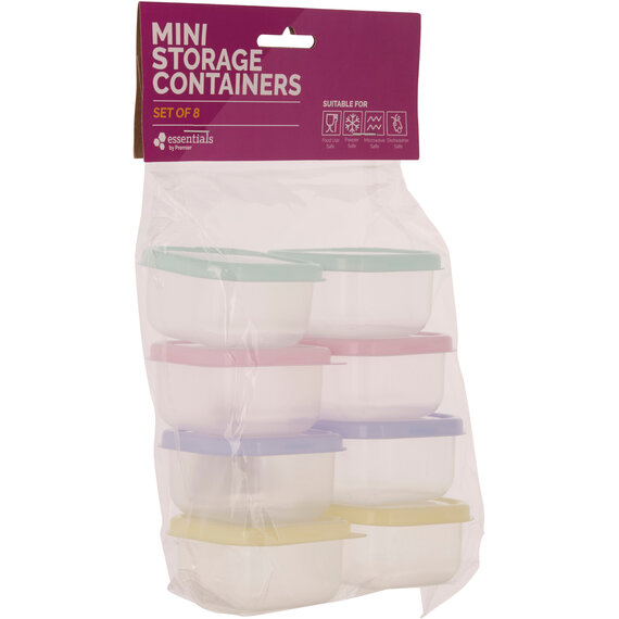 Set of 8 Assorted Mini Storage Containers