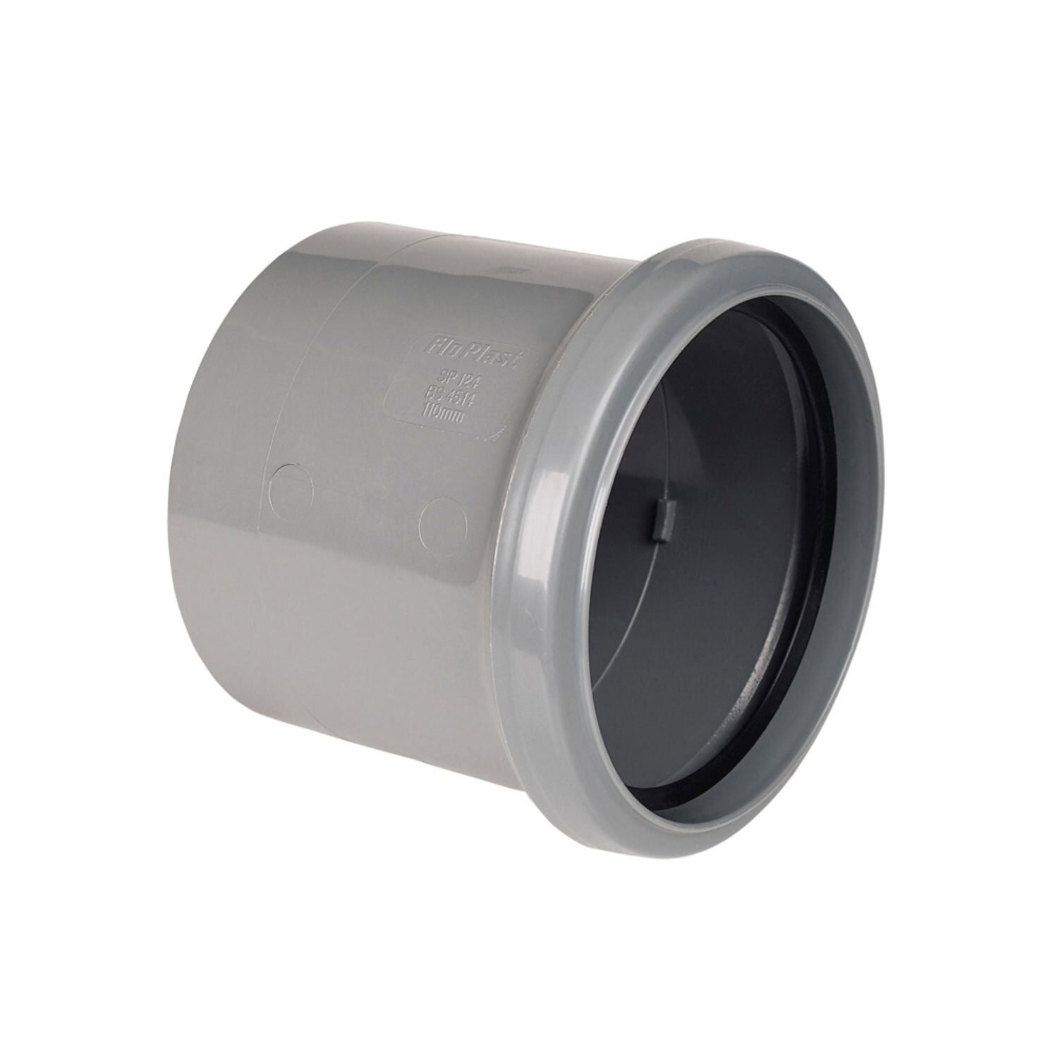Floplast Grey Ring Seal Soil Single Socket - 110Mm - Image 8
