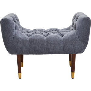 Shay Grey Chenille Stool