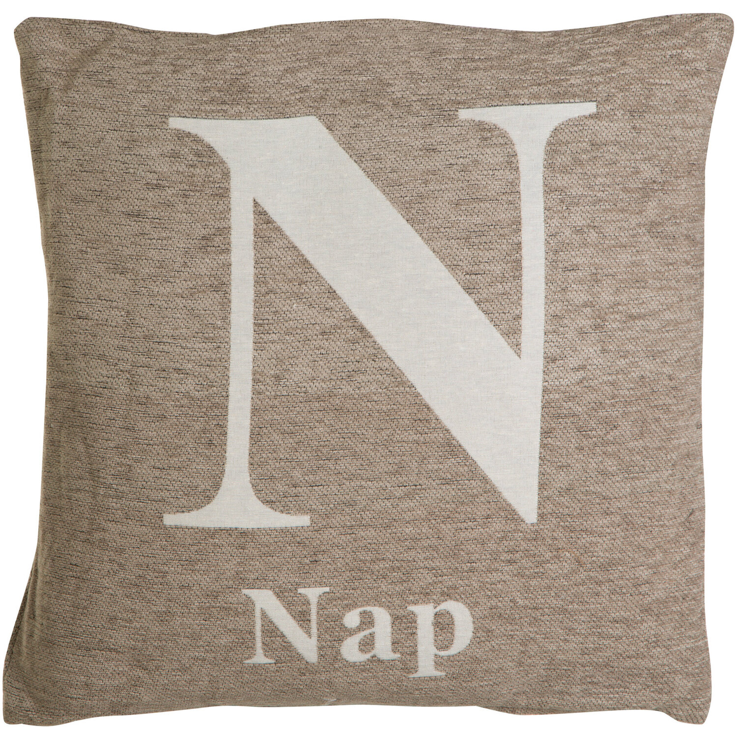 Natural 'Nap' Words Cushion - Natural