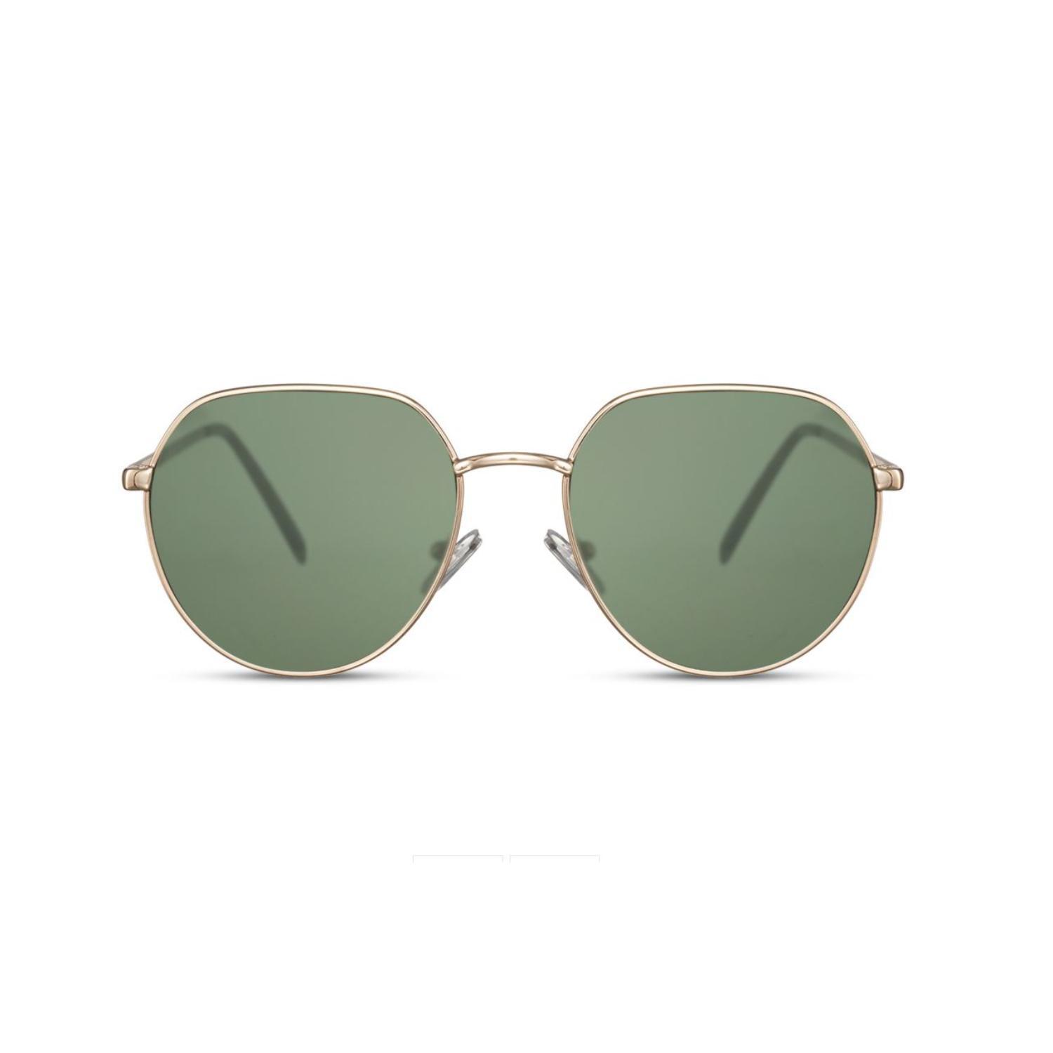 Sunglass Station Cascade Round Unisex Sunglasses - Gold