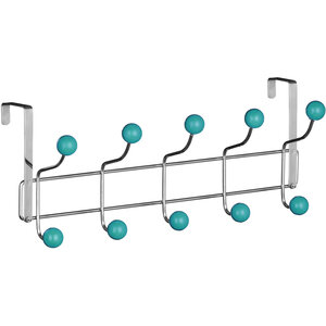 Ten Hook Over Door Turquoise Balls Hanger