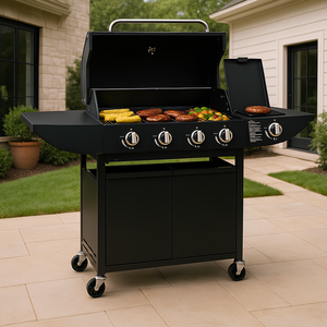 4+1 Gas Burner Grill BBQ Barbecue