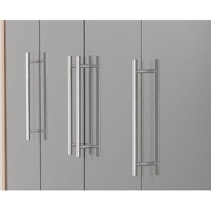 Grey Seville 4 Door 2 Drawer Wardrobe shot 14754269
