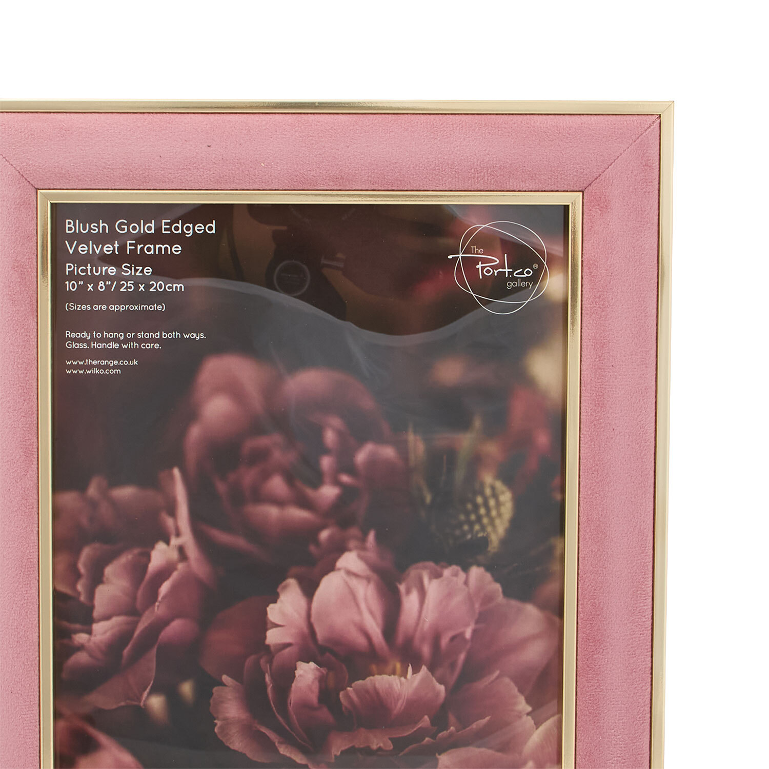 Gold Edged Velvet Photo Frame