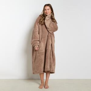 OHS Adults Extra-Long Sherpa Hoodie Blanket