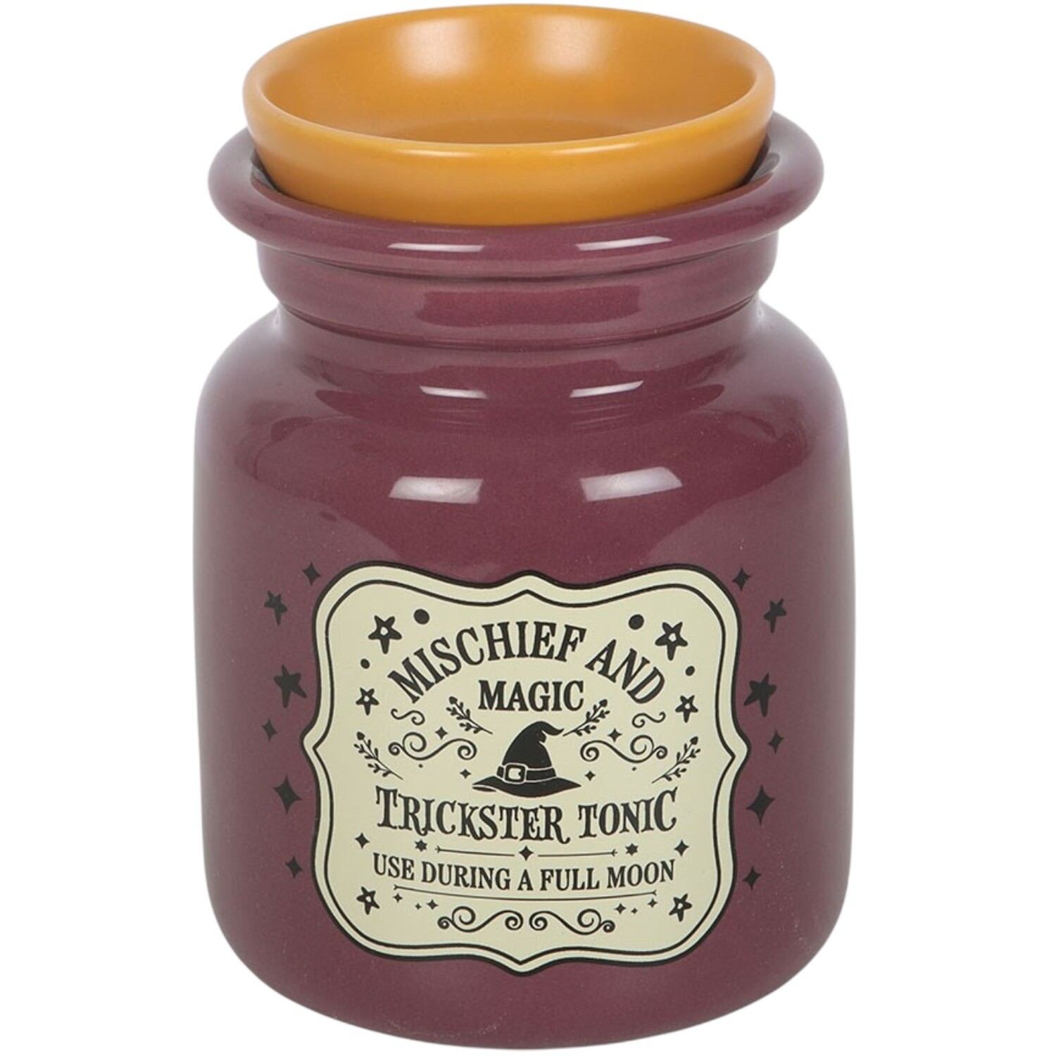 Mischief and Magic Potion Bottle Oil Burner and Wax Warmer - Plum