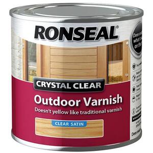 Ronseal Crystal Clear Outdoor Varnish Satin 250Ml