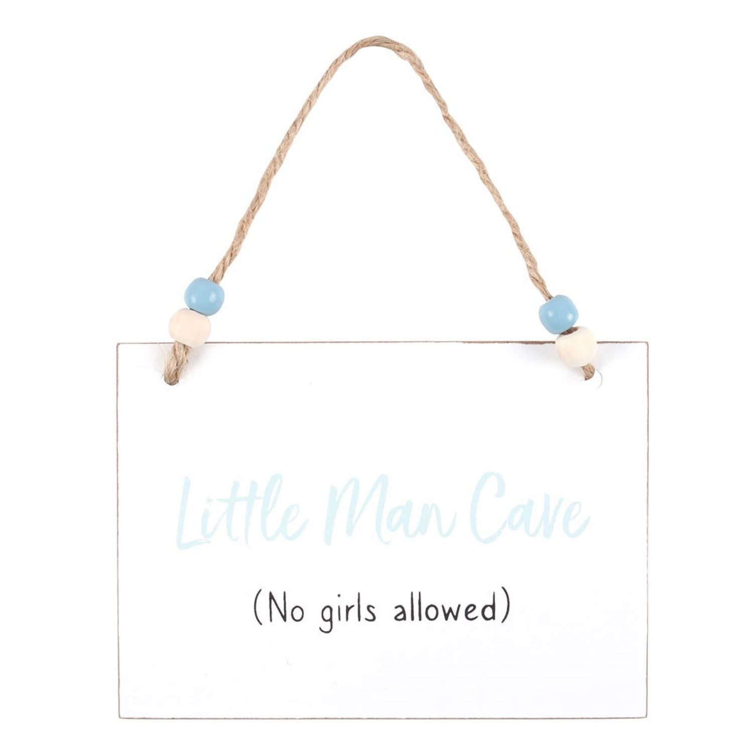 Something Different Unisex White Little Man Cave Hanging Sign In - Image 2