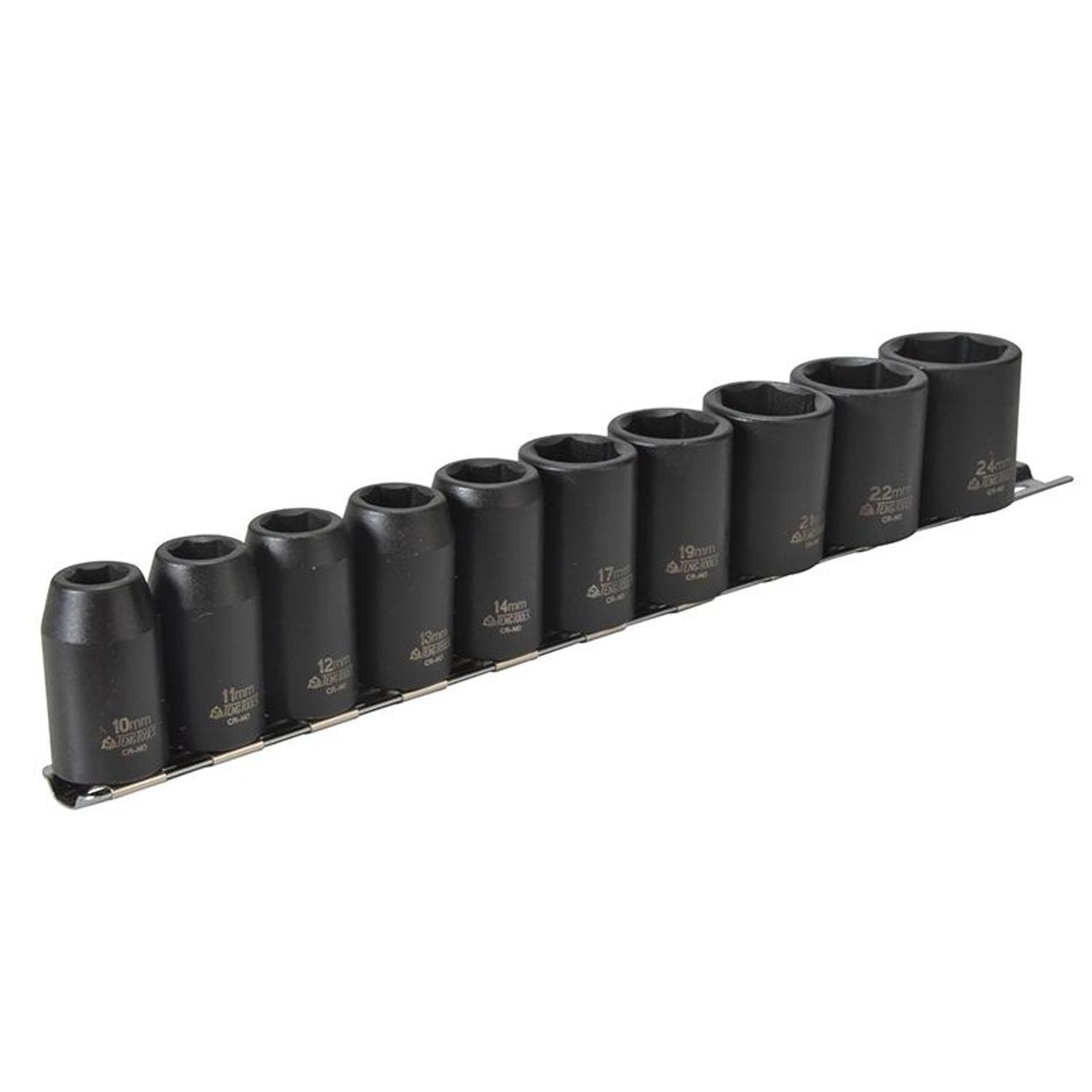 Teng 1/2In Drive 9121 Impact Socket Set, 10 Piece - Multi Colour