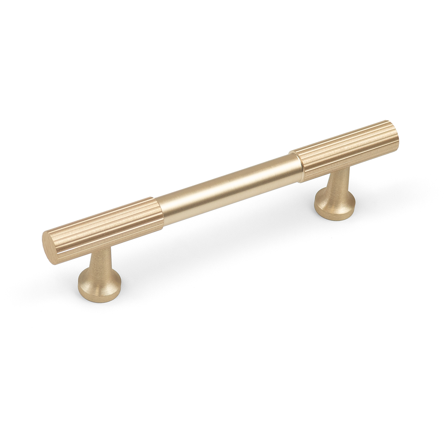 Handle & Home Brushed Brass Reeded Handle 96Mm - Image 6