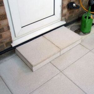 20 Textured Concrete Slabs 450x450 mm Light Grey - 4.05 m²