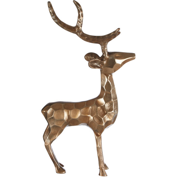 Decorative Gold Finish Standing Stag
