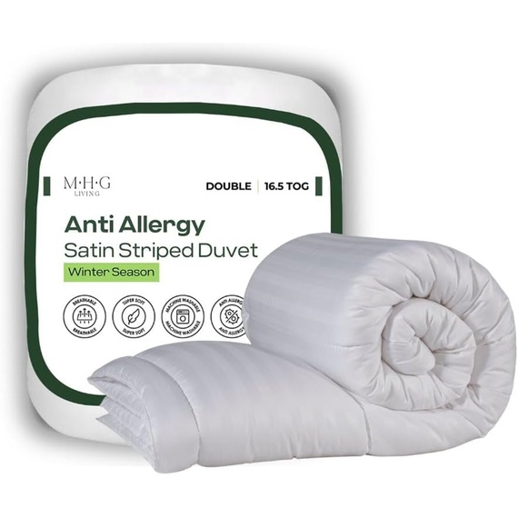 Anti-Allergy 16.5 Tog Ultra Warm Winter Duvet - Lightweight Microfibre Breathable