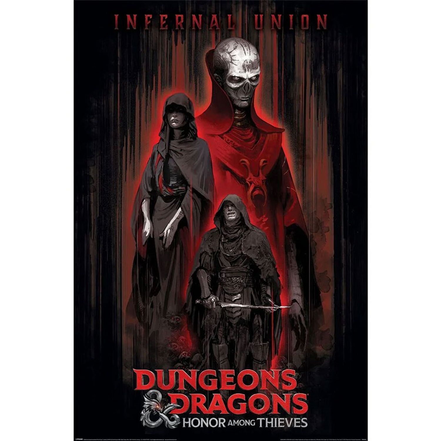 Dungeons & Dragons: Honor Among Thieves Infernal Union Poster - Red/Black