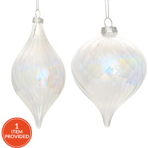 Lustre Iridescent Swirl Bauble