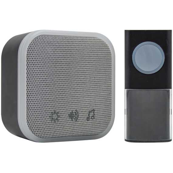 Uni-com plug-in wireless door chime black UNC68488