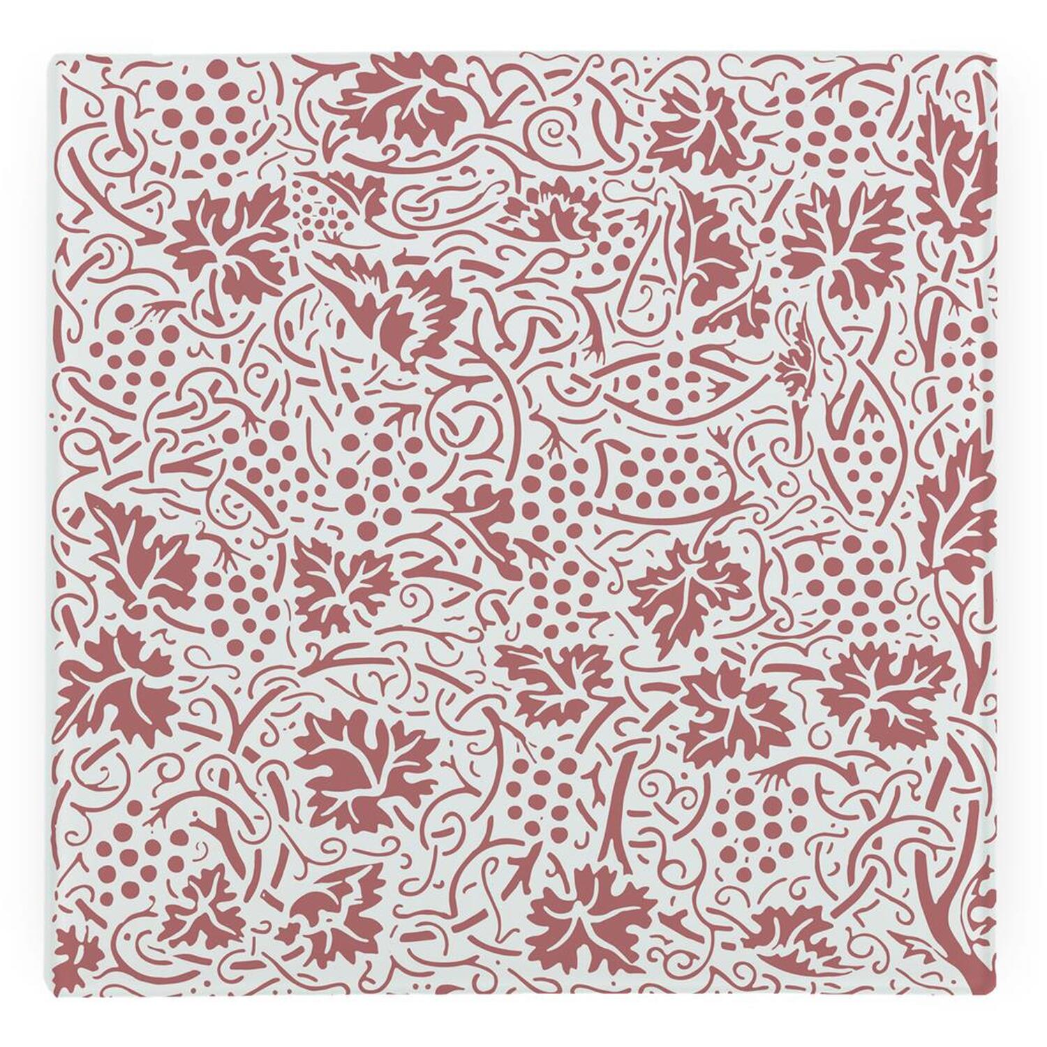 Image of Red Oak Leaves & Berries Glass&hellip;