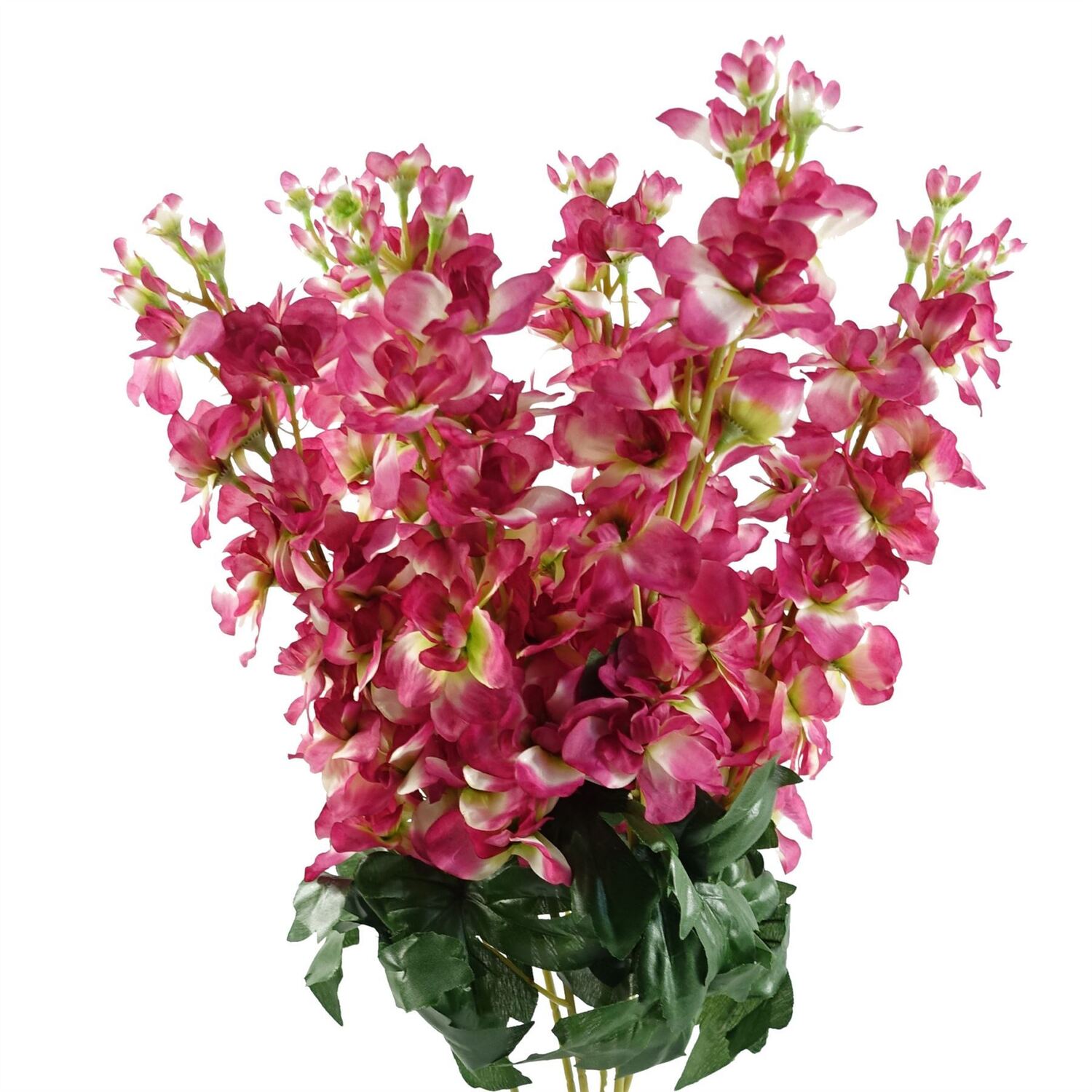 Botanik Pack Of 6 X 75Cm Delphinium Pink Artificial Stems Premium - Dark Pink Flower Stems